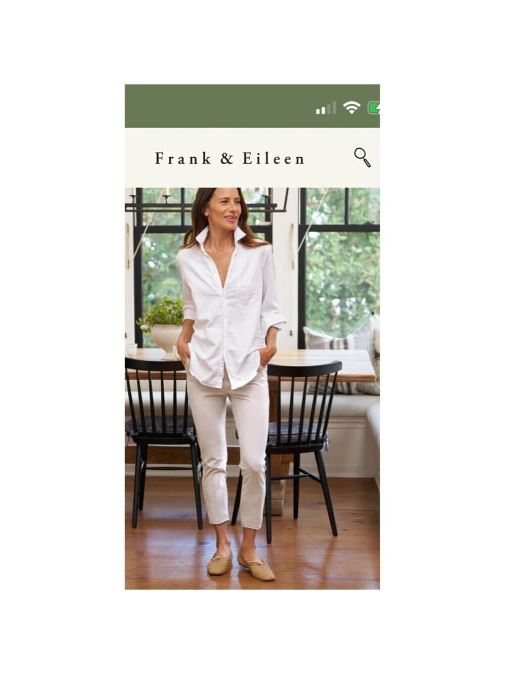 NewFrank & Eileen Murphy Billion Dollar Stretch Cement Cropped Pants L